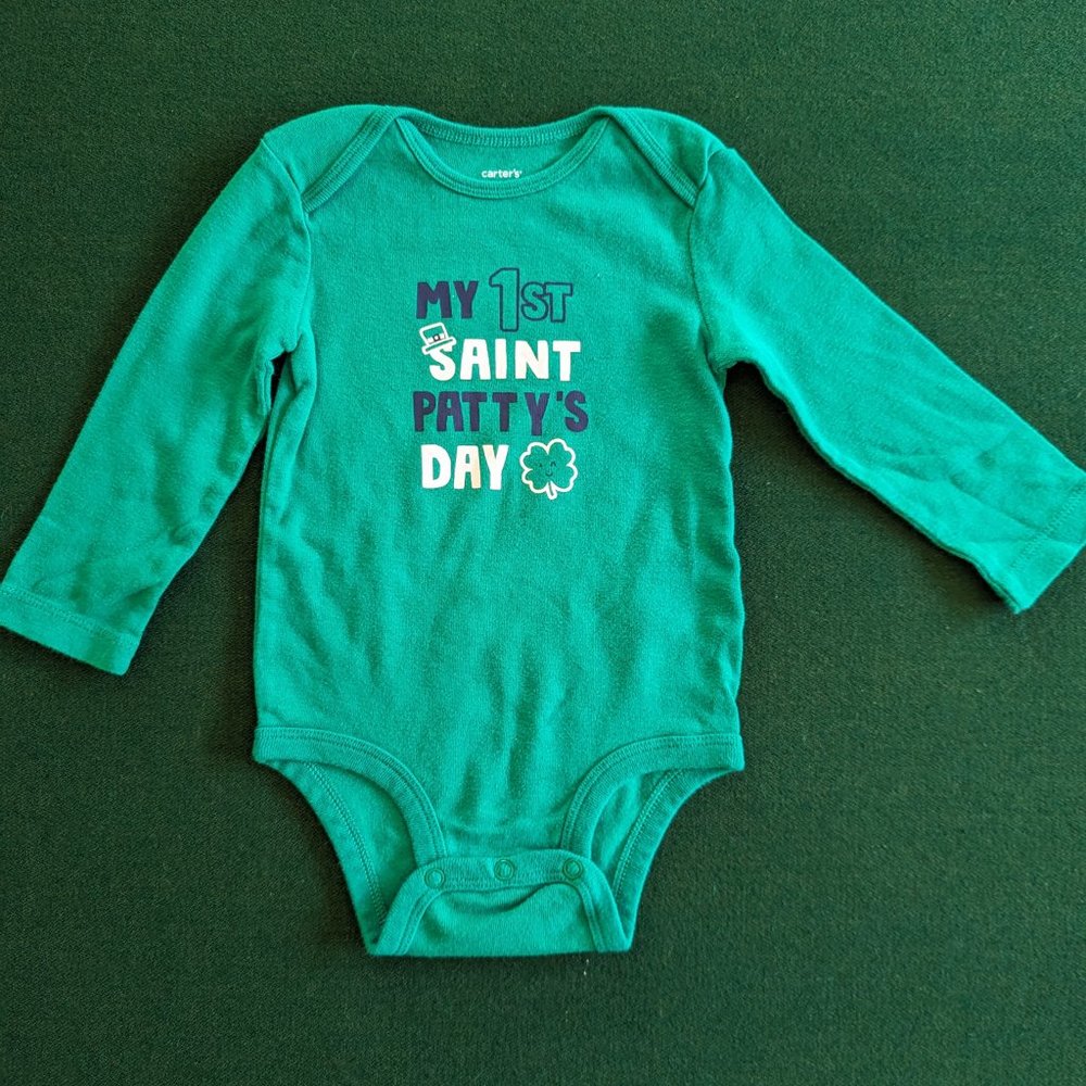 Bundle Boy's St. Patrick's Day Onesies/Bodysuits 12 Months 💙 - Picture 3 of 7